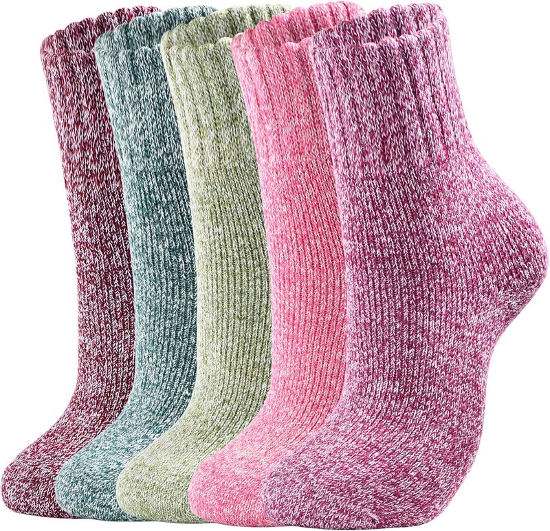Clothclose Wool Socks - Winter Warm Wool Socks for Women Men, Soft Cozy Sock, Thick Knit Crew Boot Sock for Women Men - Image 1